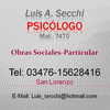 Luis Secchi. Psicólogos en San Lorenzo